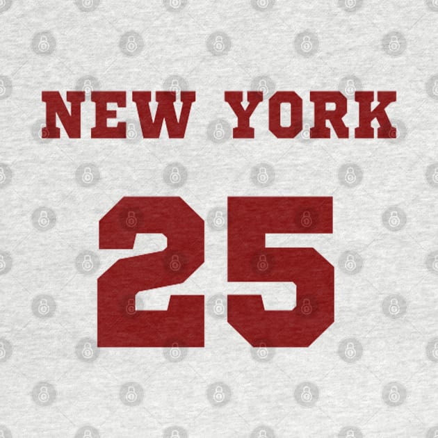 red text new york 25 by Nyrrra